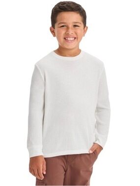 Cat & Jack Boy/girl Thermal Waffle
Knit Long Sleeve Shirt White Size
M 8/10 NWT